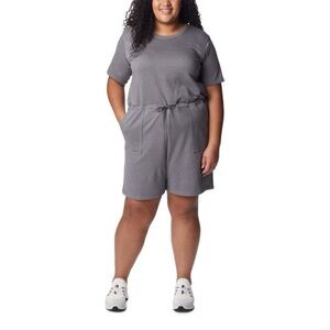 Columbia Women's Trek French Terry Romper, City Grey Heather, Large